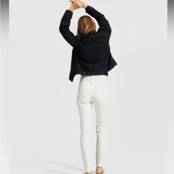 Everlane The High Rise Skinny Jeans White Denim Pants Women’s Size 25 Regular - Picture 7 of 9